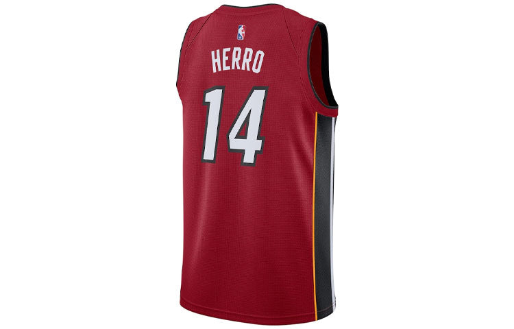 Men’s Nike NBA SW Fan Edition Miami Heat Sports Basketball Jersey/Vest Jersey Red CV9483-608