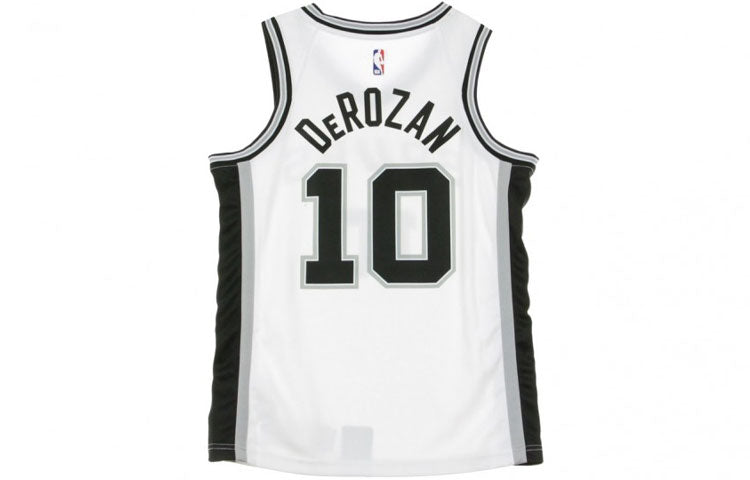 Men’s Nike NBA Retro Basketball Jersey/Vest SW Fan Edition Derozan 1 No. 0 White 864449-102