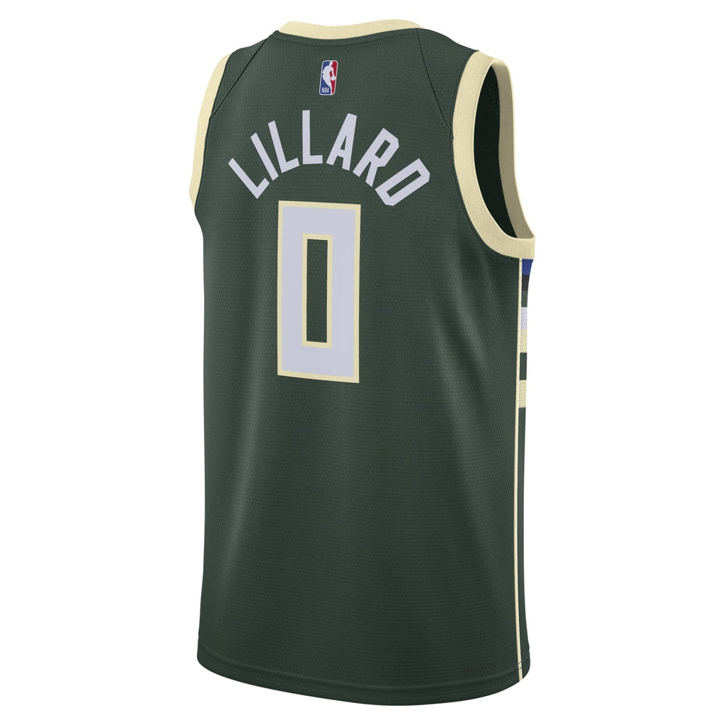 Nike Dri-FIT NBA 2022 Icon Edition Milwaukee Bucks Swingman Jersey ‘Damian Lillard’ DN2012-332