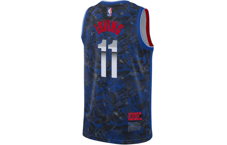 Men’s Nike NBA Sports Basketball Brooklyn Nets . Kyrie Irving No. 11 Blue Jersey DA6959-495