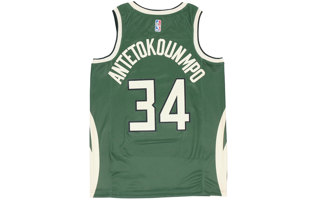 Nike NBA Retro Basketball Jersey/Vest SW Fan Edition Milwaukee Bucks Alphabet 34 Green Army green CN9939-323
