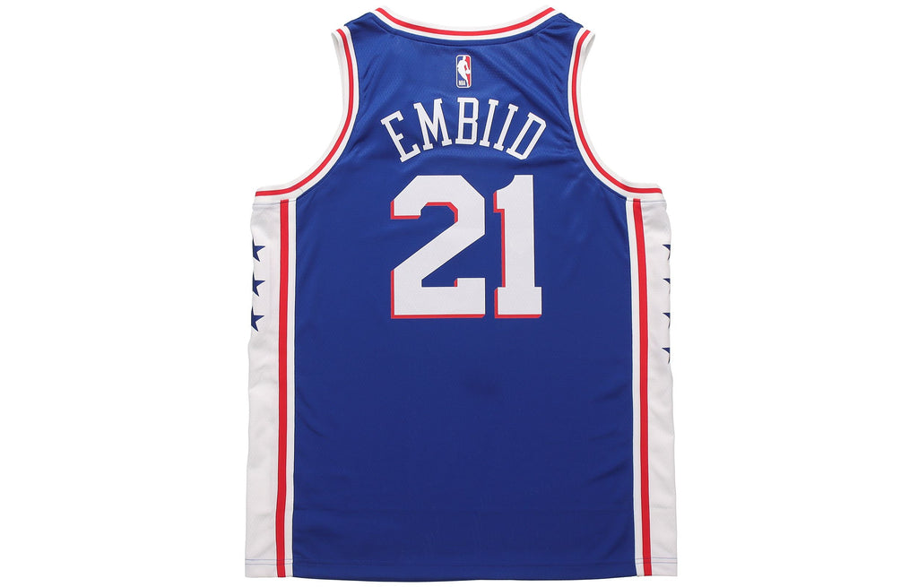 Nike NBA Swingman Jersey Basketball Sports SW Fan Edition Philadelphia 76ers 21 Blue CW3678-495