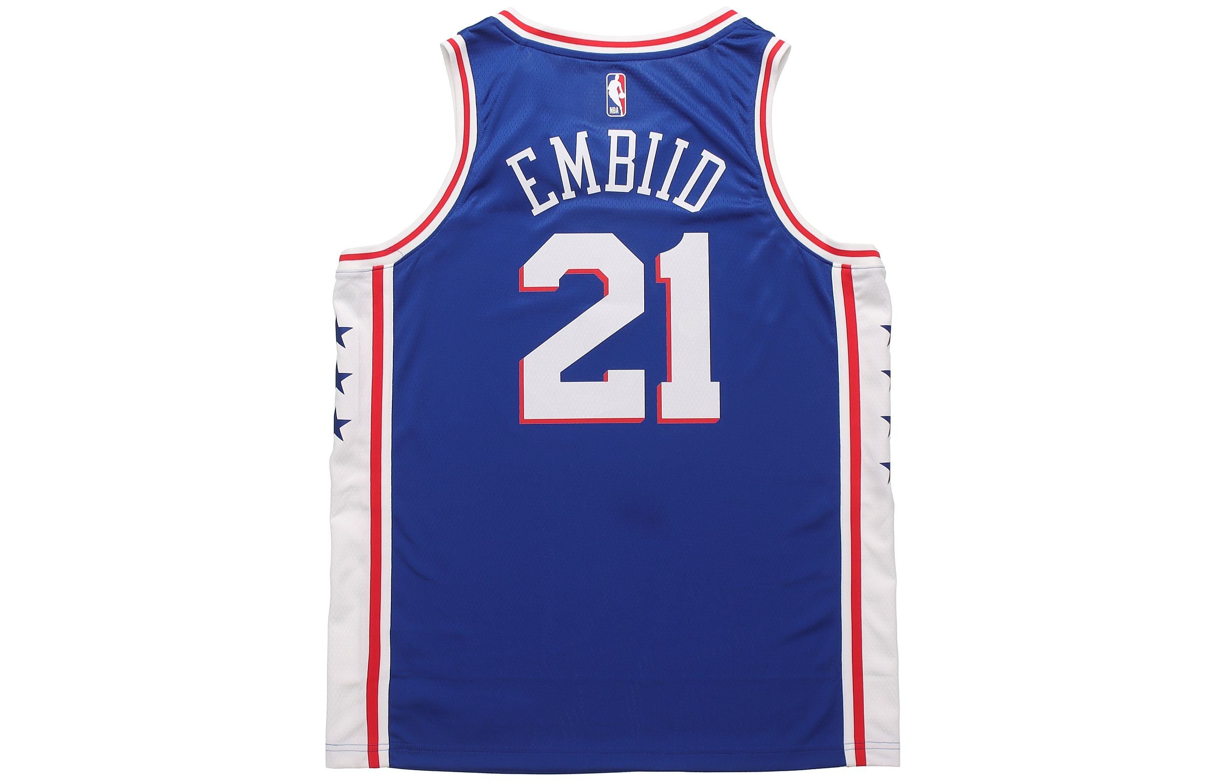 Nike NBA Swingman Jersey Basketball Sports SW Fan Edition Philadelphia 76ers 21 Blue CW3678-495