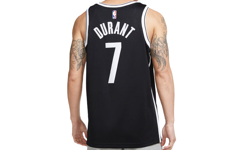 Nike NBA Basketball Jersey Brooklyn Nets Kevin Durant For Men Black CW3685-013