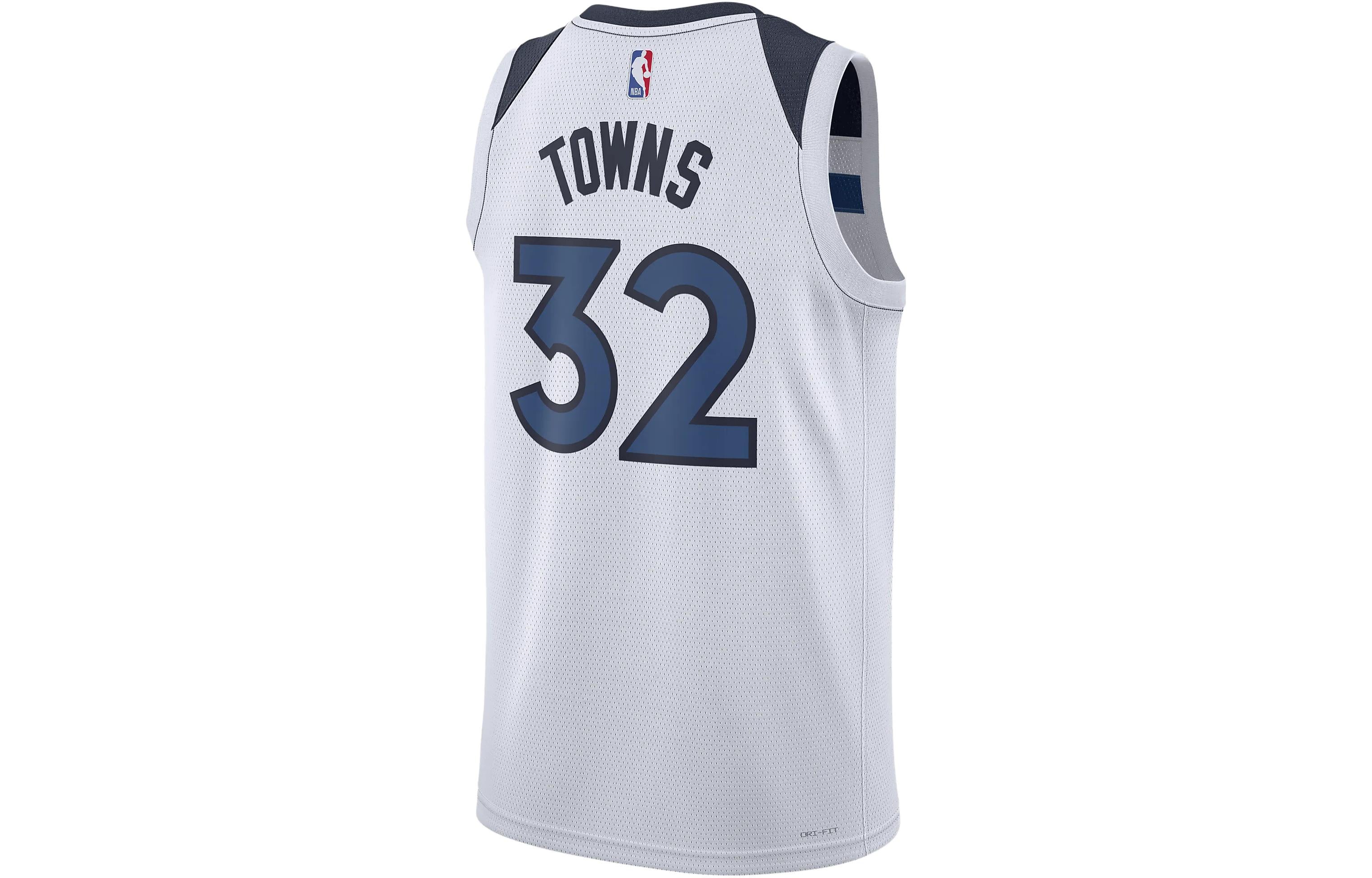 Nike x NBA Minnesota Timberwolves Karl-Anthony Towns Jerseys ‘White’ DN2085-100