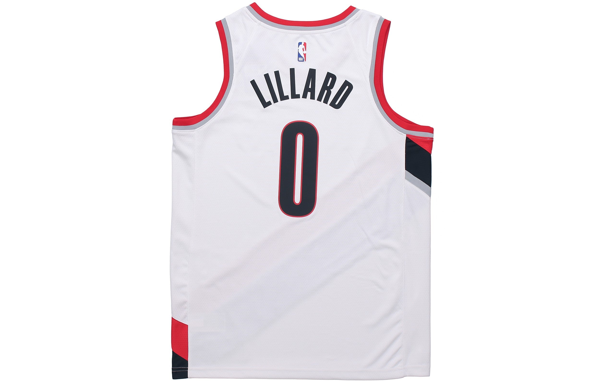 NBA Men’s Nike Damian Lillard Portland Trail Blazers SW Jersey White CW3607-106