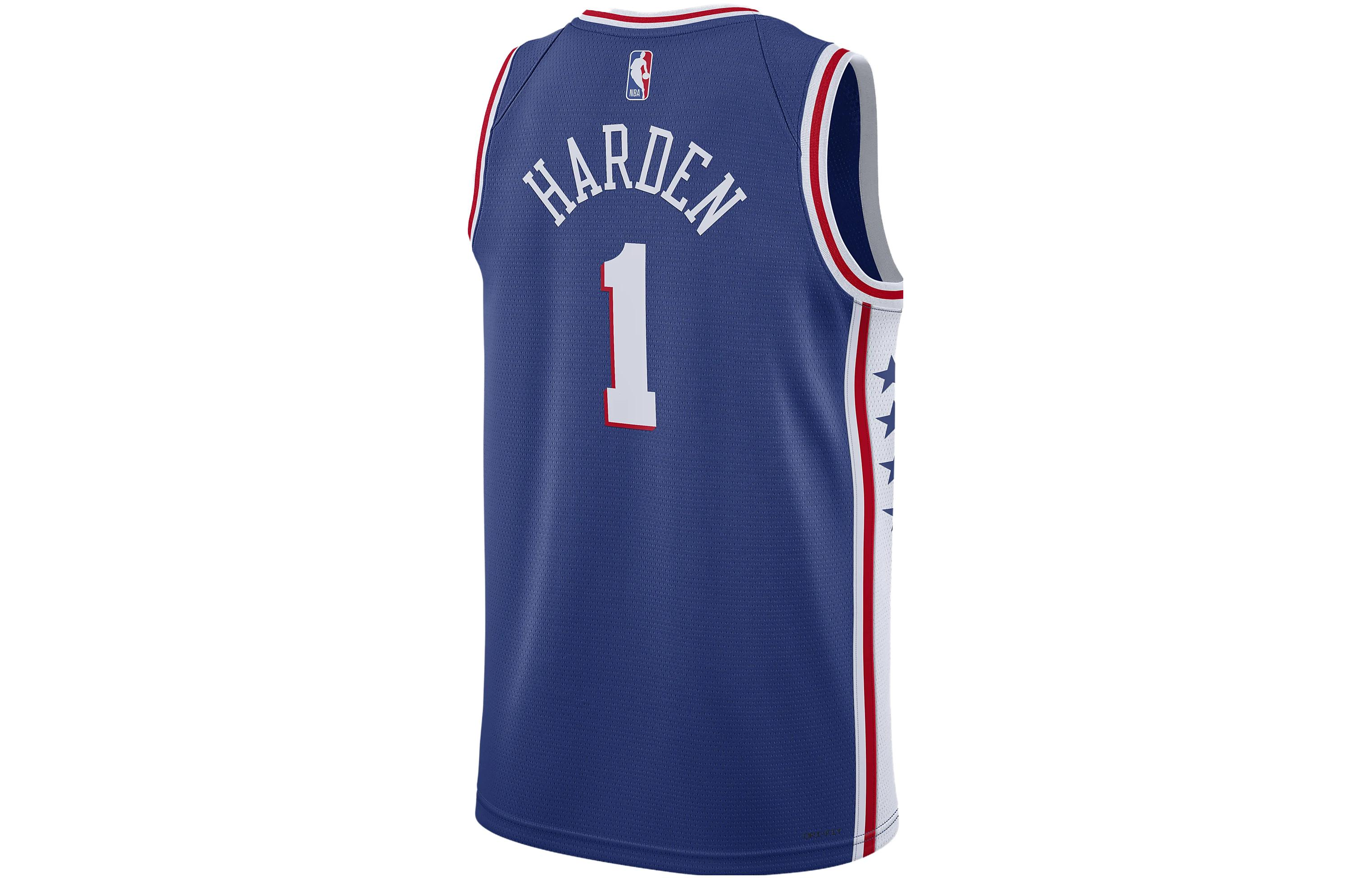 Nike x NBA Philidelphia 76ers 22-23 Icon Edition Swingman Jersey ‘James Harden 1’ DN2018-405