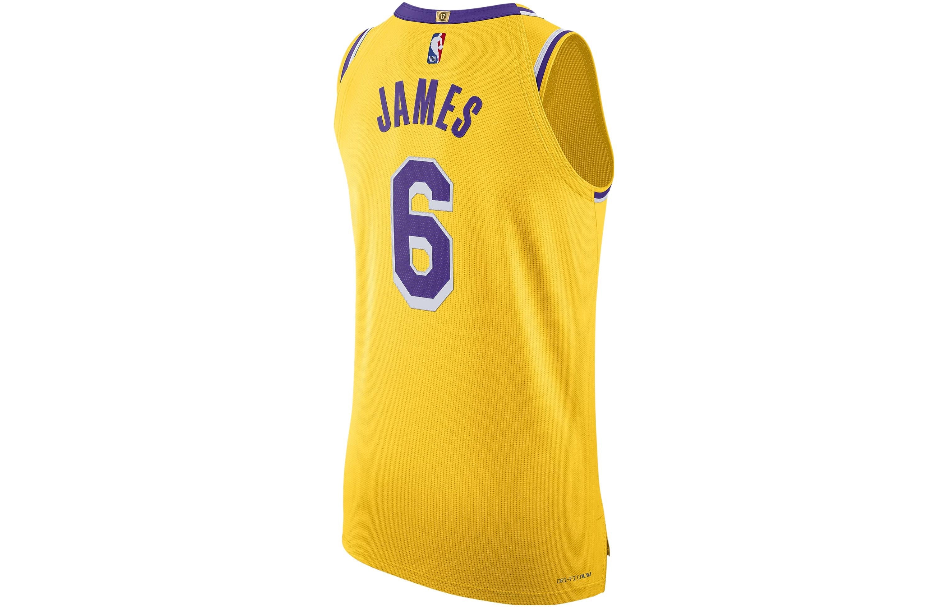 Nike x NBA Lakers LeBron James Jerseys ‘Yellow’ DM6028-728