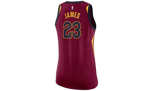 (WMNS) Nike NBA Lebron James Icon Edition Swingman Jersey Basketball Vest SW Fan Edition Cavaliers No. 23 Red 867018-677
