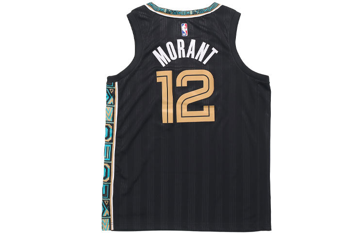Nike NBA x Ja Morant Memphis City Edition Basketball Jersey ‘Black Yellow’ CN1739-010