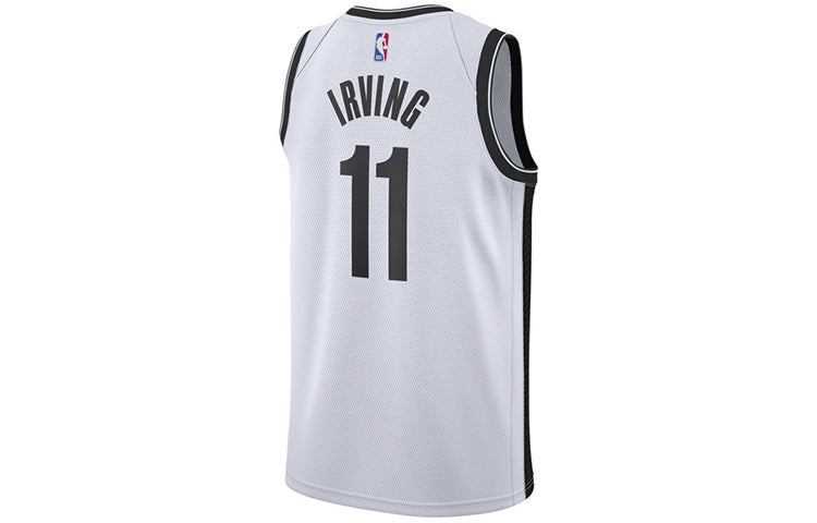 Nike NBA SW Fan Edition Brooklyn Nets Kyrie Irving 11 Retro Basketball Jersey White CW2288-110