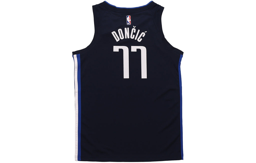 Nike NBA Basketball Jersey SW Fan Edition 20-21 Season Dallas Mavericks Doncic No. 77 Navy Blue Dark blue CV9474-421