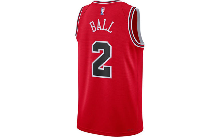 Nike x NBA DRI-FIT Chicago Bulls Lonzo Ball Jerseys ‘Red’ DN2000-660