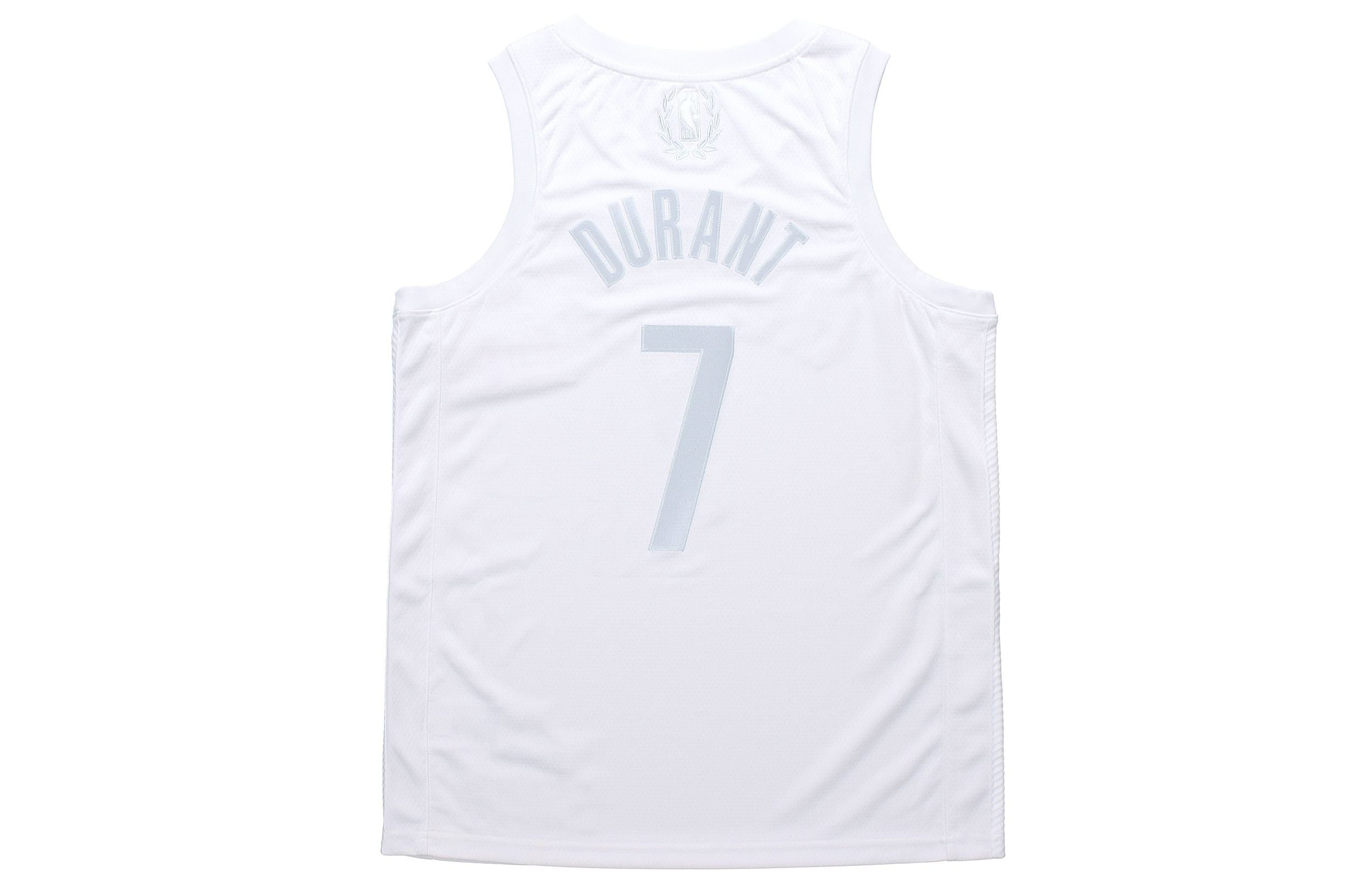 Nike Men Basketball NBA Jersey Kevin Durant 20 Swingmen Jersey Basket Pria White CW7449-100