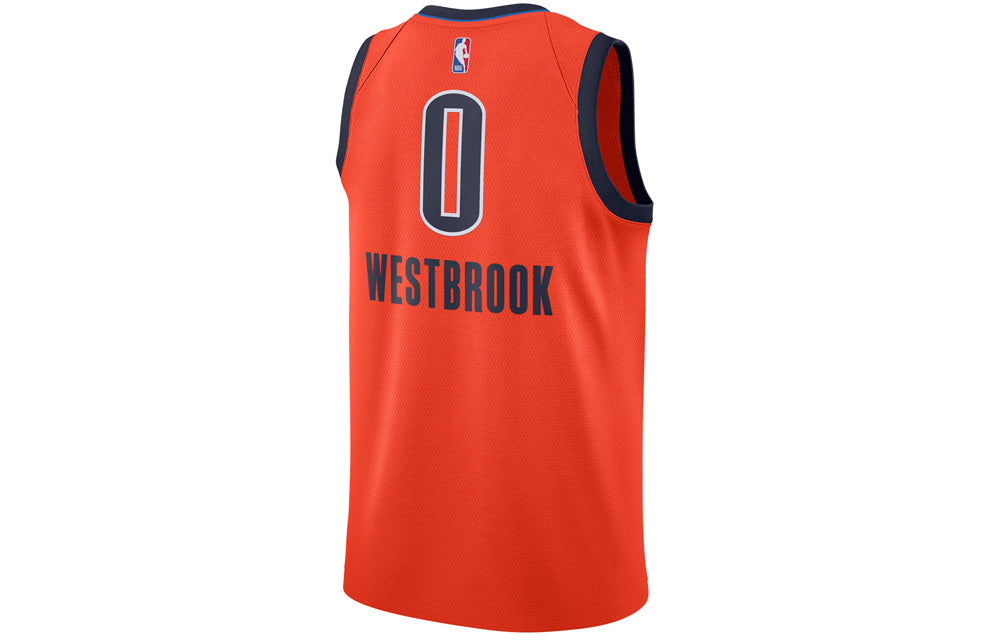 Nike Nba Earned Edition Sw Fans’ Version Of Men’s Orange Jersey BQ1171-891