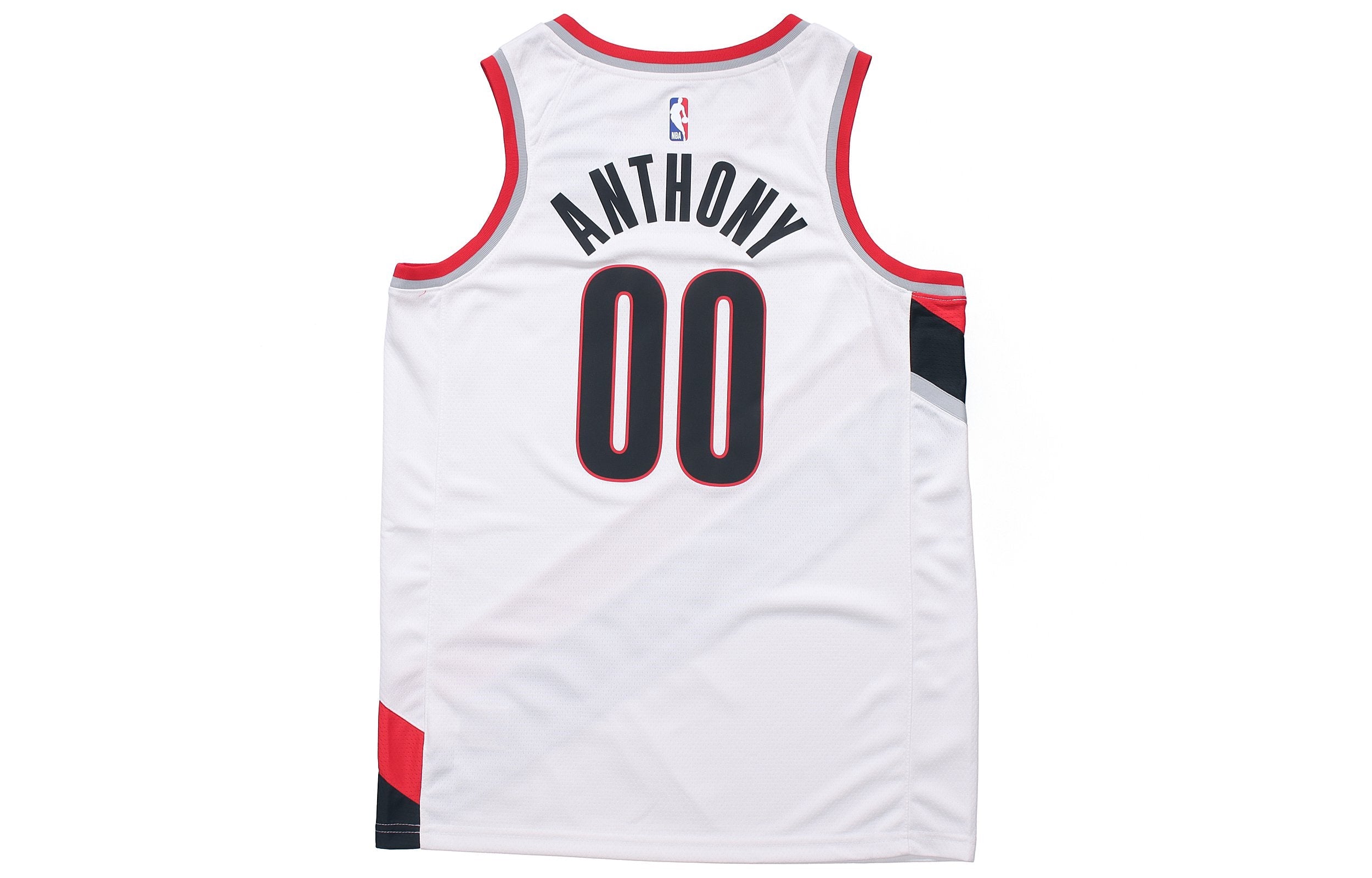 Nike NBA Stripe Quick Dry Basketball Jersey ‘White Black Red’ CW3607-100