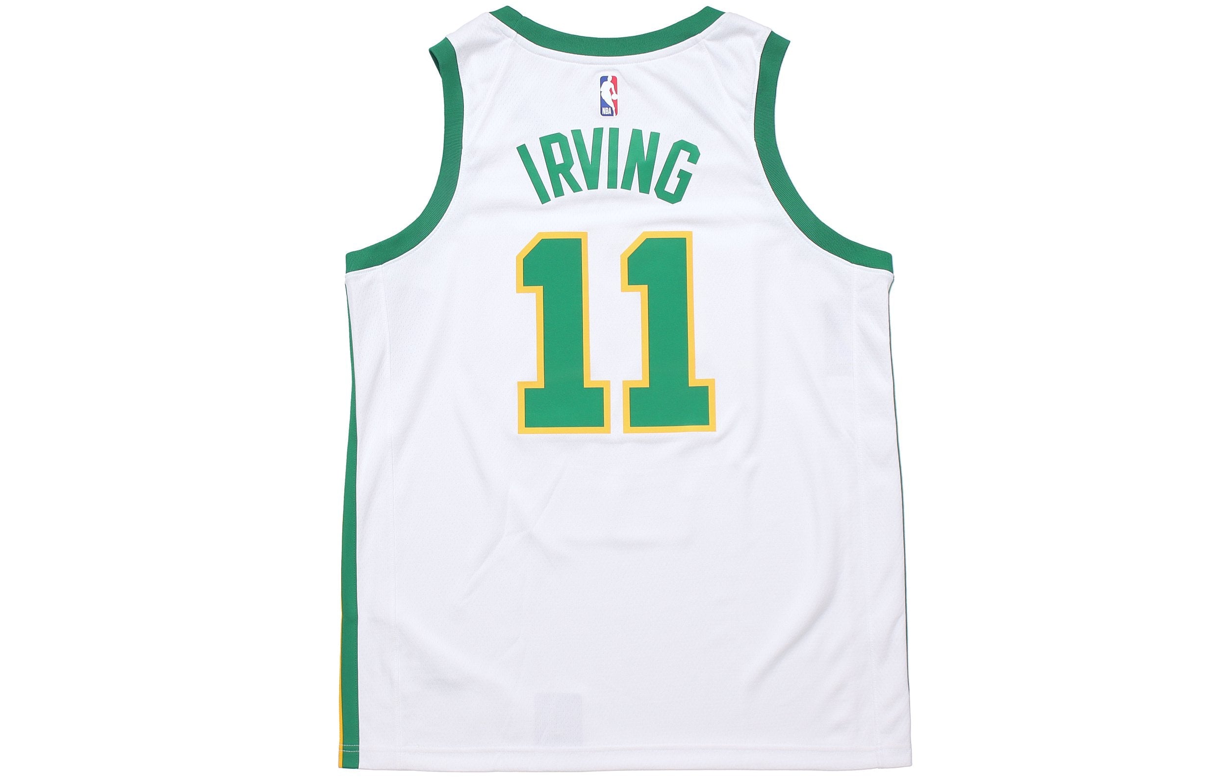 Nike NBA 18-19 Kyrie Irving Basketball Jersey ‘White Green’ AJ4596-101