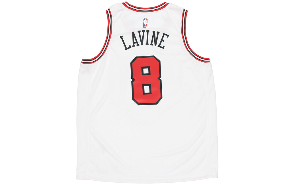 Men’s Nike NBA Swingman SW Fan Edition 2020 Season Chicago Bulls Zach Lavine No. 8 Basketball Sports White Jersey CW3586-105