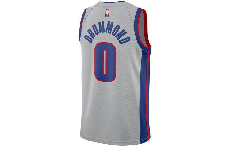 Men’s Nike NBA Retro Basketball Jersey/Vest SW Fan Edition Detroit Pistons No. 0 Gray 877204-007