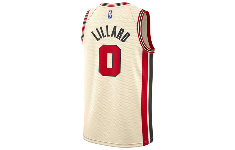 Nike NBA Training Sports Basketball Jersey ‘Cream White Red’ AV4668-121