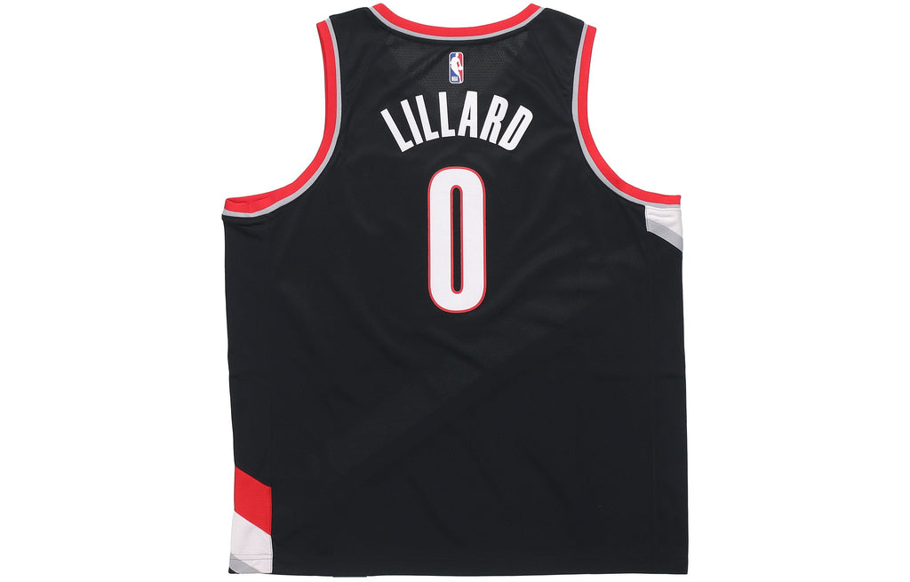 Nike NBA Damian Lillard Icon Edition Swingman Jersey ‘Red Black’ 864505-010