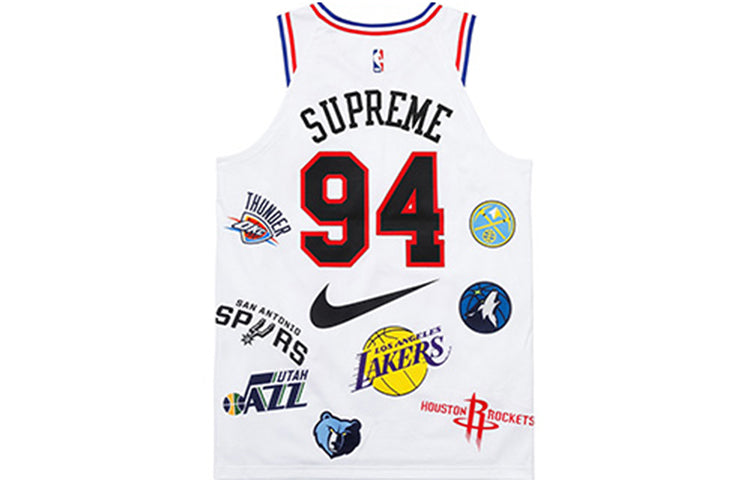Nike x Supreme x NBA Teams Authentic Jersey ‘White’ AQ4228-100