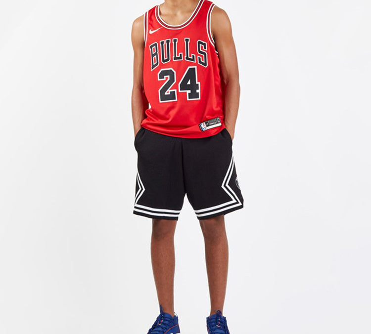 Nike NBA Basketball Jersey SW Fan Edition Chicago Bulls Markkanen 24 Red 864465-664
