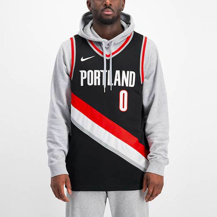 Nike NBA Basketball Jersey/Vest Jersey SW Fan Edition Blazers Lillard 0 Black CW3680-010