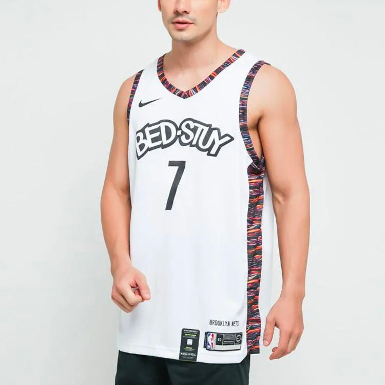 Nike NBA City limited Jersey SW Fan Edition 2019-2020 Season Brooklyn Nets Durant No. 7 White AV4622-101