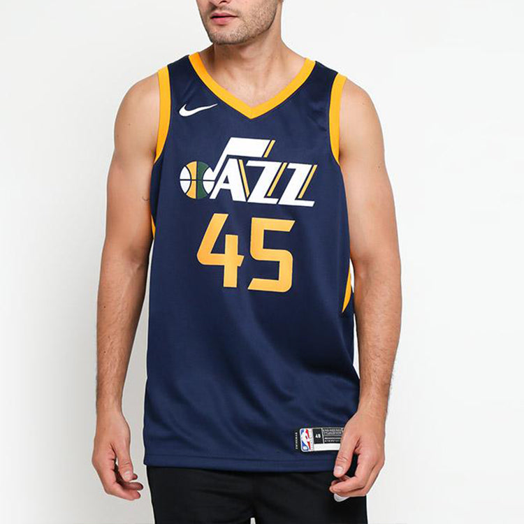 Nike NBA Mitchell Utah Jazz Team limited SW Jersey Navy Blue 864513-425
