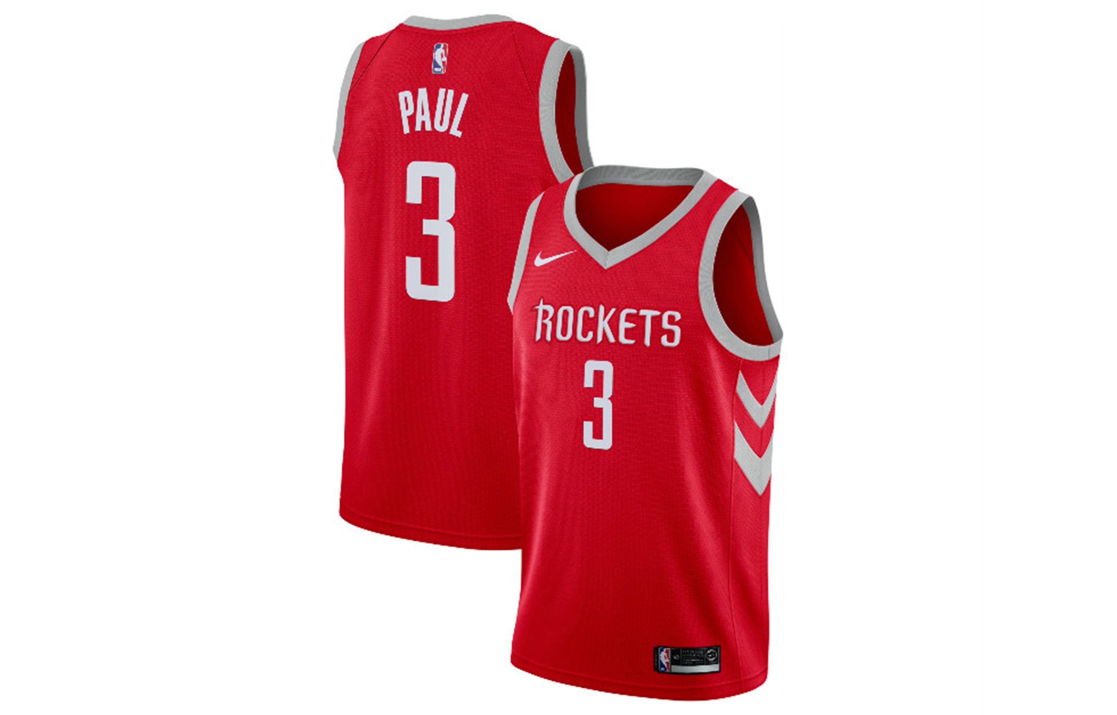 Nike Chris Paul Rockets Icon Edition NBA Swingman Jersey For Men Red 864477-661