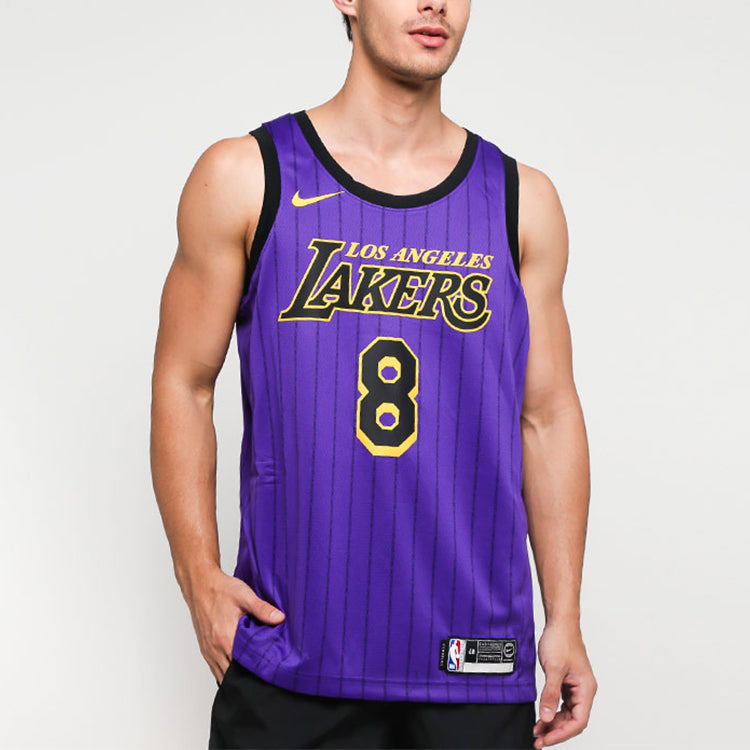 Nike NBA Jersey Kobe Bryant SW Fan Edition 18-19 Season City limited lakers No. 8 Purple AV4270-504