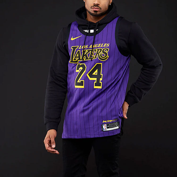Nike NBA Jersey Kobe Bryant Lakers 18-19ss Jersey Men Purple AV3696-505