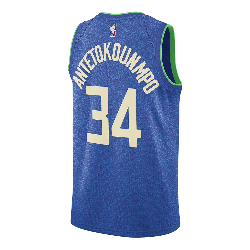 Nike Dri-FIT NBA Swingman Jersey 2023/24 City Edition ‘Milwaukee Bucks Giannis Antetokounmpo’ DX8509-407