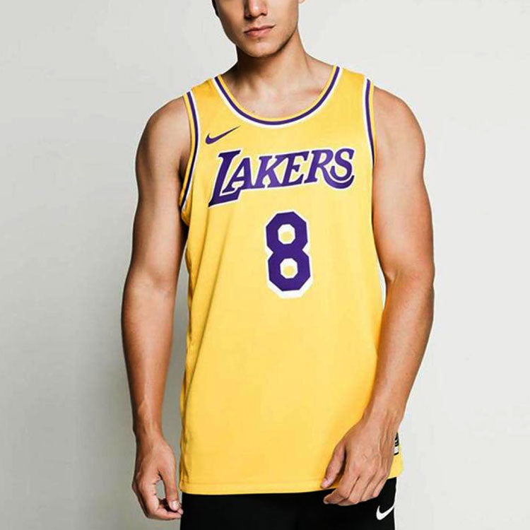 Nike SW Fan Edition Lakers Kobe No. 8 Season Team limited NBA Jersey Basketball Jersey/Vest Yellow AV1229-728
