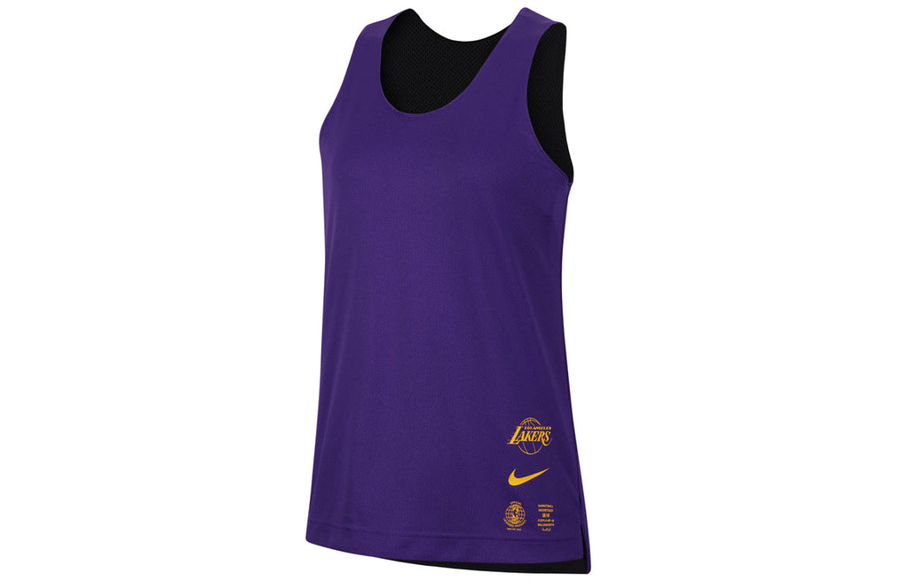 (WMNS) Nike x NBA LA Lakers Reversible Training Jersey ‘Black Purple’ DA2395-010