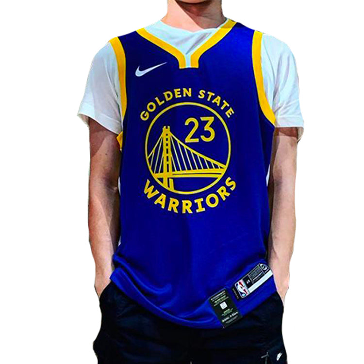 Nike NBA Icon Edition golden state warriors draymond green Jersey Blue AV4947-498