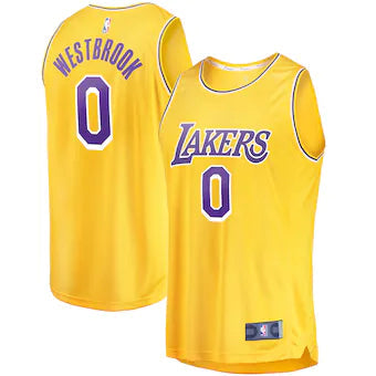 Nike x NBA LA LAKERS Russell Westbrook Jerseys ‘Yellow’ DB3365-728