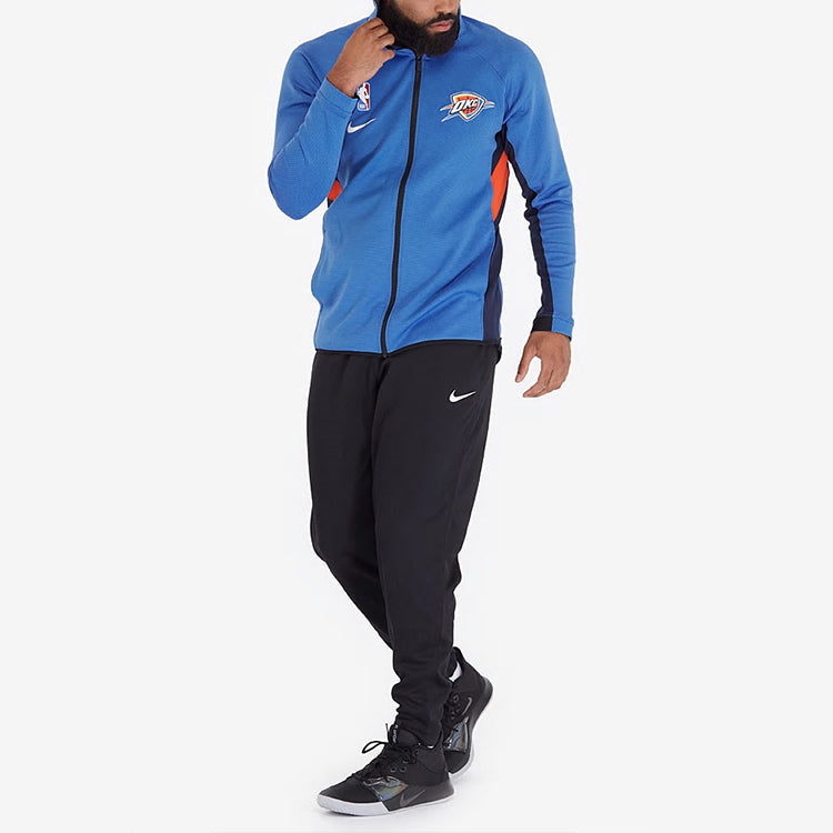 Men’s Nike NBA 19/ Season Thunder Jersey Jacket Blue AT8484-403