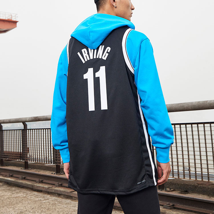 Men’s Nike NBA Retro Basketball Jersey/Vest SW Fan Edition Brooklyn Nets Kyrie Irving No. 11 Black DB3563-018
