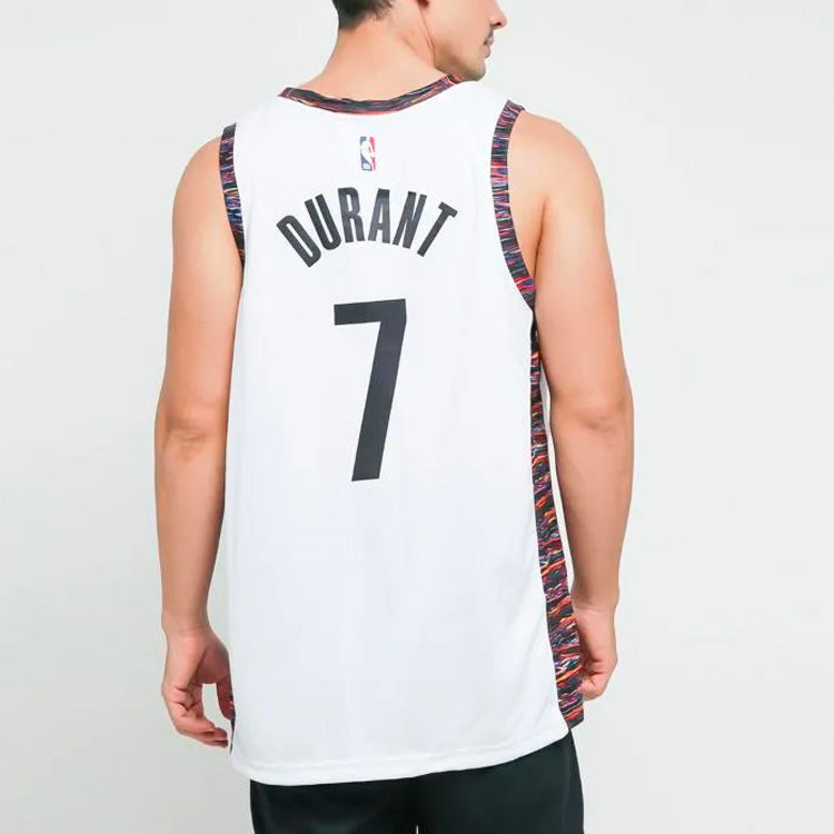Nike NBA City limited Jersey SW Fan Edition 2019-2020 Season Brooklyn Nets Durant No. 7 White AV4622-101