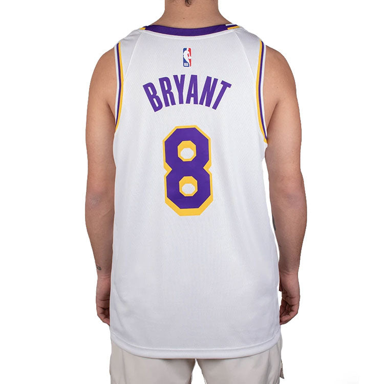 Nike NBA Basketball Sports Jersey Vest SW Fan Edition Lakers Home 8 White CI9503-100