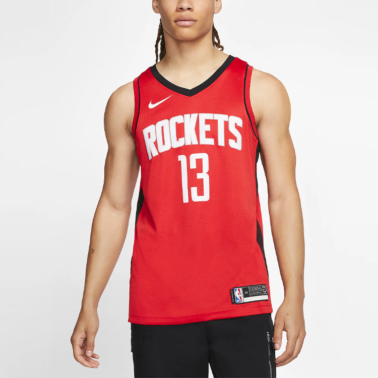 Nike NBA Casual Sports Basketball Jersey SW Fan Edition 19-20 Season Houston Rockets No. 13 Red BV7992-657