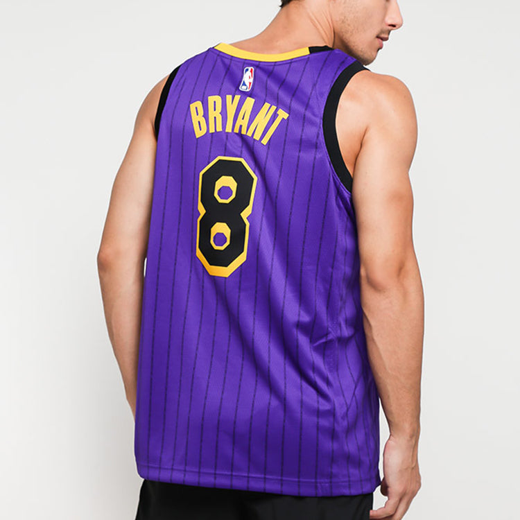 Nike NBA Jersey Kobe Bryant SW Fan Edition 18-19 Season City limited lakers No. 8 Purple AV4270-504