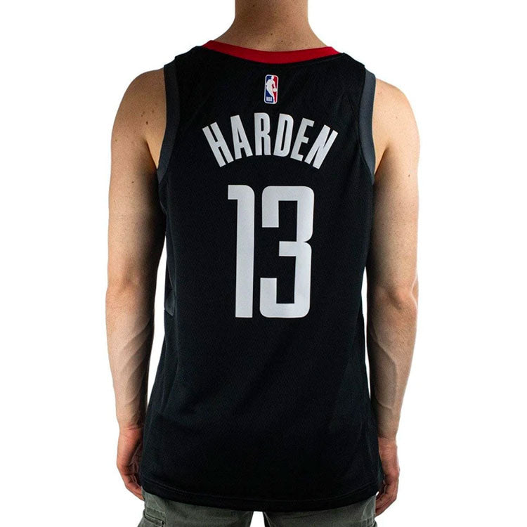Air Jordan NBA SW Fan Edition 20-21 Season houston rockets LeBron James 13 Sports Basketball Jersey Black CV9478-016