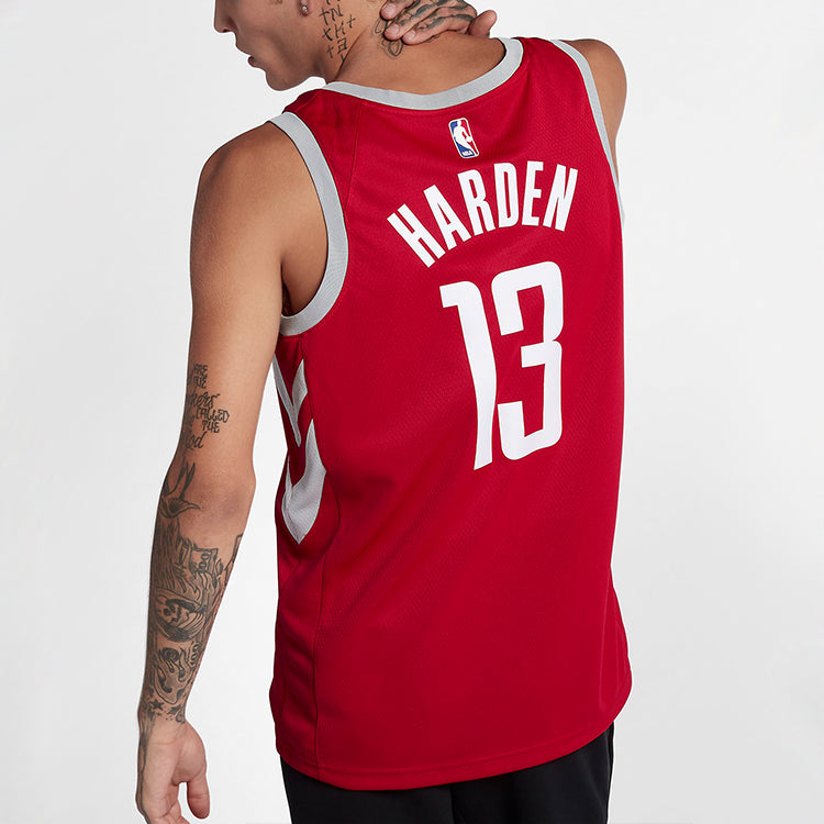 Nike NBA SW Fan Edition Rockets No. 13 Sports Basketball Jersey Large Red 864477-657