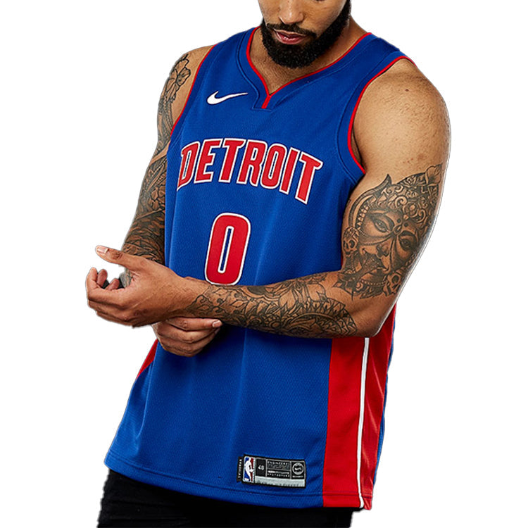 Nike NBA Basketball Jersey SW Fan Edition Detroit Pistons Away Blue 864473-495