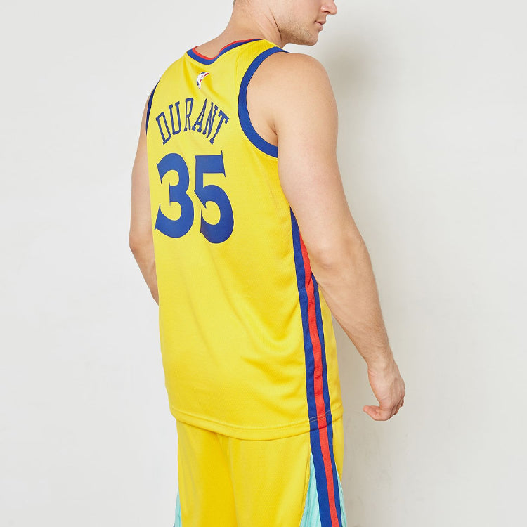Nike Kevin Durant Nba City Ed Swingman Golden State Warriors Jersey Yellow 912101-729