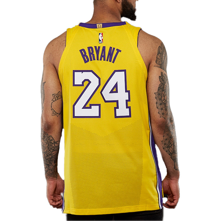 Nike Icon Edition Authentic NBA Jersey Sports Basketball Jersey/Vest AU Player Edition Lakers Kobe 24 Yellow AQ2107-728