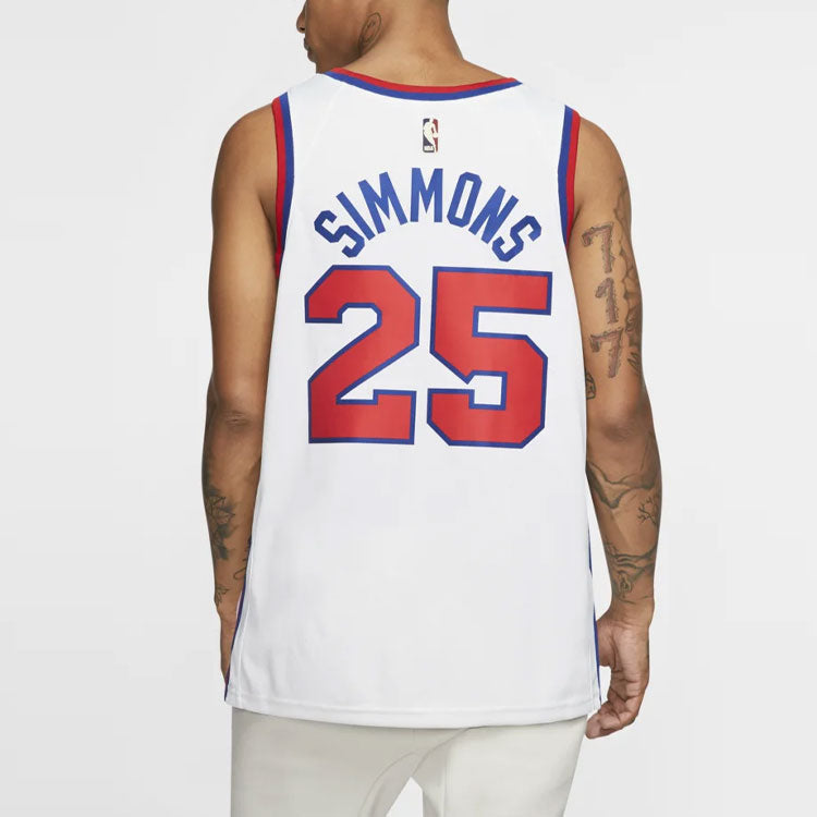 Nike NBA Retro limited Jersey SW Fan Edition Philadelphia 76ers Simmons 2 No. 5 White AV4509-102